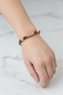 Rodonit – Rodokrosit – Hematit Doğal Taş Bileklik – Özel Tasarım