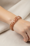 Güneş Taşı Doğal Taş Geniş Kesim Bileklik