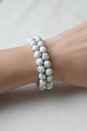 Havlit 8mm Çift Sıra Makrome Doğal Taş Bileklik