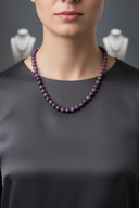 Fosfosiderit 8 mm Düğümlü Doğal Taş Kolye – Özel Tasarım