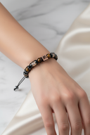 Kaplan Gözü – Sitrin – Hematit Doğal Taş Erkek Zirkon Makrome Bileklik