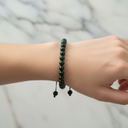 Kan Taşı 6 mm Merdiven Kapama Doğal Taş Bileklik – El İşçiliği