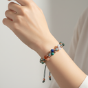 İkizler Burcu Doğal Taş Makrome Bileklik