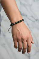 Yeşim ve Dumanlı Kuvars Doğal Taş Bileklik – Unisex Şık Tasarım