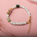 Pembe Opal-Krizokol-Larimar Doğal Taş Bileklik