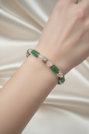 Aventurin, Necef ve Hematit Doğal Taş Bileklik – 6 mm Misinalı, Unisex Şık Tasarım