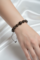 Bronzit ve Hematit Doğal Taş Bileklik – Unisex Şık Tasarım