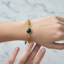 Afrika Turkuaz – Florit Doğal Taş Makrome Bileklik – Özel Tasarım