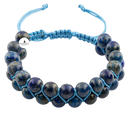 Lapis Lazuli 8mm Çift Sıra Makrome Doğal Taş Bileklik