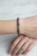 Gri Jasper 6mm Doğal Taş Bileklik