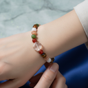 İkizler Burcu Doğal Taş Bileklik – Ay Taşı, Güneş Taşı, Kaplan Gözü, Kırmızı Akik, Pembe Kuvars ve Yeşim