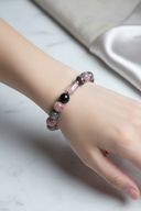 Ametrin Turmalin Doğal Taş Bileklik