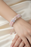 Helidor 8mm Çift Sıra Makrome Doğal Taş Bileklik