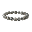 Gri Jasper 10mm Doğal Taş Bileklik
