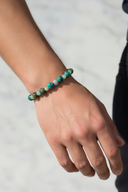 Krizokol & Krizopras Doğal Taş Bileklik – Özel Tasarım