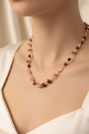 Aslan Burcu Doğal Taş Makrome Örme Kolye | | Özel Üretim