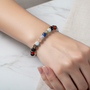 Terazi Burcu Doğal Taş Bileklik – Akuamarin, Ay Taşı, Dumanlı Kuvars, Obsidyen, Güneş Taşı, Akik, Labradorit & Lapis Lazuli