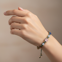 Terazi Burcu Doğal Taş Makrome Bileklik