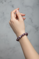 Premium Lepidolit Doğal Taş Bileklik