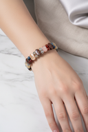 Aslan Burcu Doğal Taş Bileklik – Bronzit, Dumortierit, Güneş Taşı, Jasper, Akik, Labradorit, Rutilli Kuvars & Sitrin