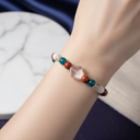 Akrep Burcu Doğal Taş Bileklik – Ay Taşı, Jasper, Kristal Kuvars, Mavi Apatit & Sitrin