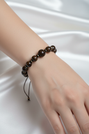 Bronzit ve Hematit Doğal Taş Bileklik – Unisex Şık Tasarım