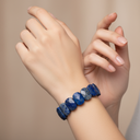 Lapis Lazuli Geniş Kesim Doğal Taş Bileklik