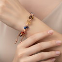 Aslan Burcu Doğal Taş Makrome Bileklik