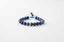 Lapis Lazuli 8mm Merdiven Kapama Doğal Taş Bileklik