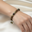 Tsavorit Lal 8 mm Merdiven Kapama Doğal Taş Bileklik – El İşçiliği