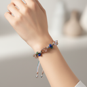 Terazi Burcu Doğal Taş Makrome Bileklik