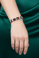 Başak Burcu Doğal Taş Bileklik – Amazonit, Granat Lal, Dumanlı Kuvars, Obsidyen, Jasper, Akik, Pembe Kuvars & Aventurin