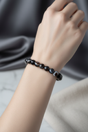 Siyah Göz Akik 8mm Doğal Taş Bileklik