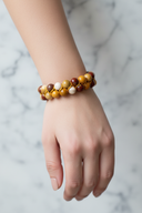 Jasper 8mm Çift Sıra Makrome Doğal Taş Bileklik