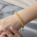 Sitrin 8 mm Merdiven Kapama Doğal Taş Bileklik – El İşçiliği