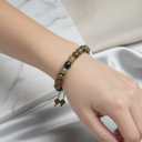 Tsavorit Lal 8 mm Merdiven Kapama Doğal Taş Bileklik – El İşçiliği