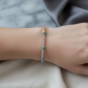 Dumanlı Kuvars, Turkuaz Doğal Taş Bileklik