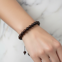 Dragon Jasper 8 mm Merdiven Kapama Doğal Taş Bileklik – El İşçiliği