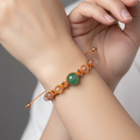 İkizler Burcu Doğal Taş Makrome Bileklik