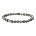 Gri Jasper 6mm Doğal Taş Bileklik