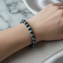 Kedi Gözü 8 mm Merdiven Kapama Doğal Taş Bileklik – Özel Tasarım