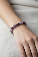 Lepidolit 8mm Doğal Taş Bileklik