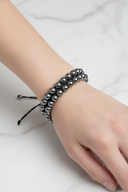 Trehartz 8mm Çift Sıra Makrome Doğal Taş Bileklik