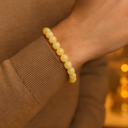 Kalsit Doğal Taş Bileklik – 8 mm Küre Kesim