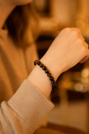 Kaplan Gözü Doğal Taş Bileklik – 6 mm Küre Kesim