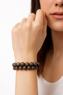 Riyolit 8 mm Çift Sıra Makrome Doğal Taş Bileklik