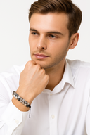 Rutilli Kuvars 8 mm Çift Sıra Makrome Doğal Taş Bileklik