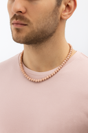 Rodokrozit 6 mm Dizi Doğal Taş Kolye