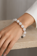 Ay Taşı & Hematit Doğal Taş Bileklik | | Özel Üretim