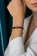 Akrep Burcu Doğal Taş Makrome Örme Bileklik | | Özel Üretim